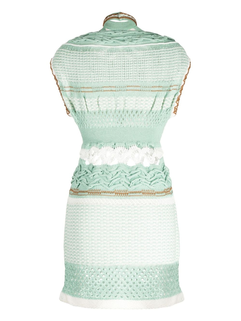 Bamboo basket-pattern dress - 2