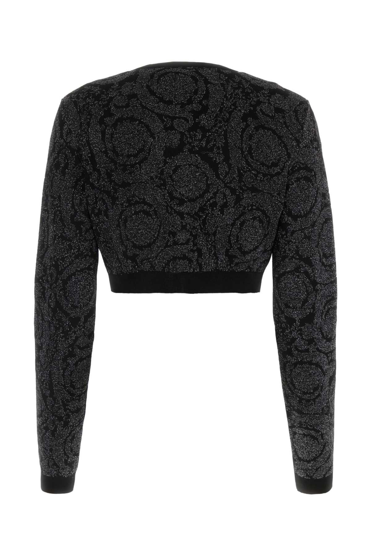 Versace Women Embroidered Stretch Viscose Blend Cardigan - 2