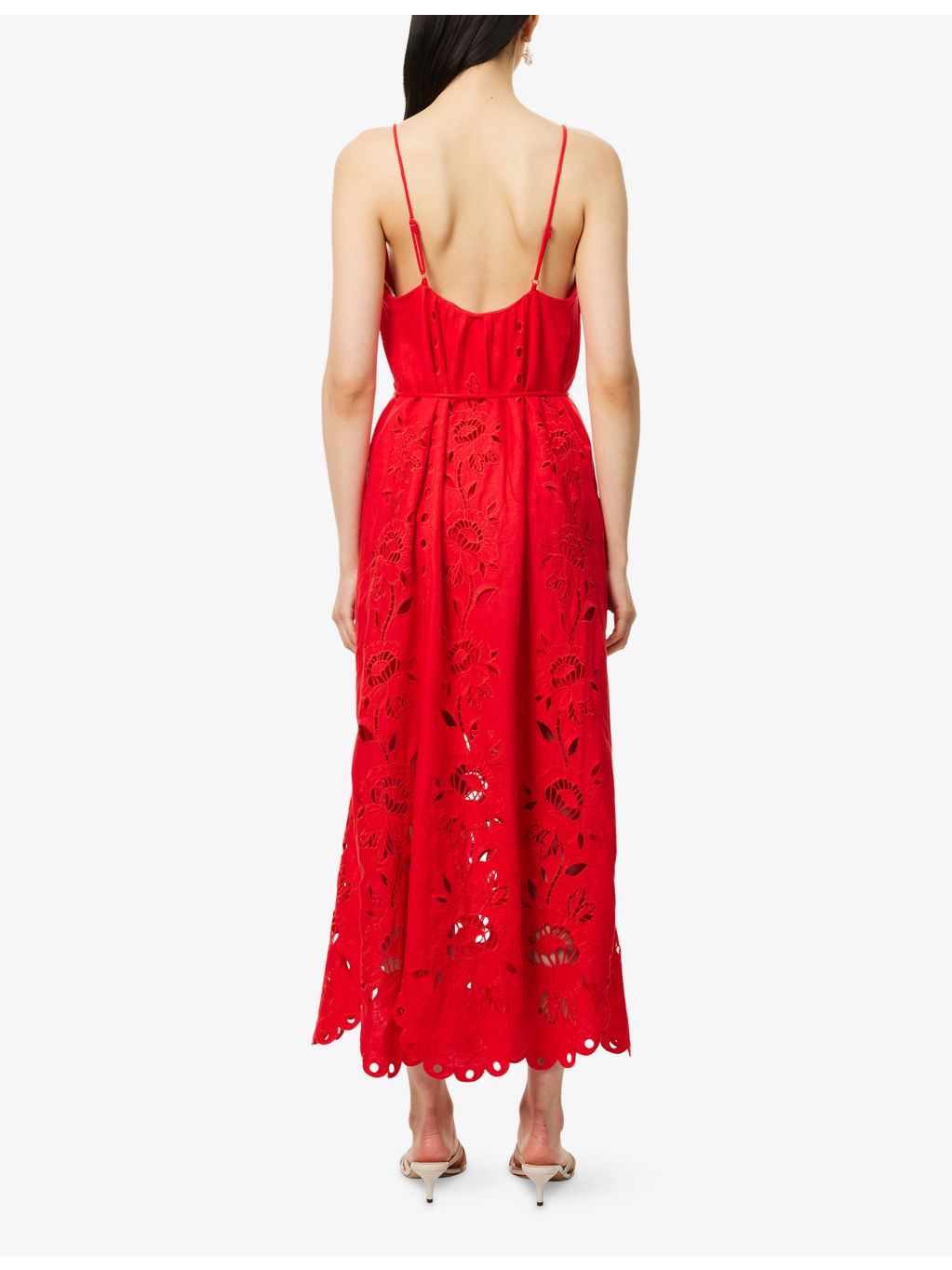 Richelieu Embroidered Linen-Blend Maxi Dress - 4