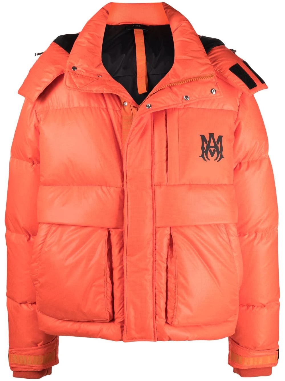 hooded down puffer jacket - 1