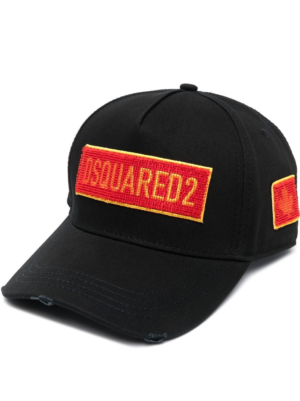 embroidered-logo six-panel cap - 1