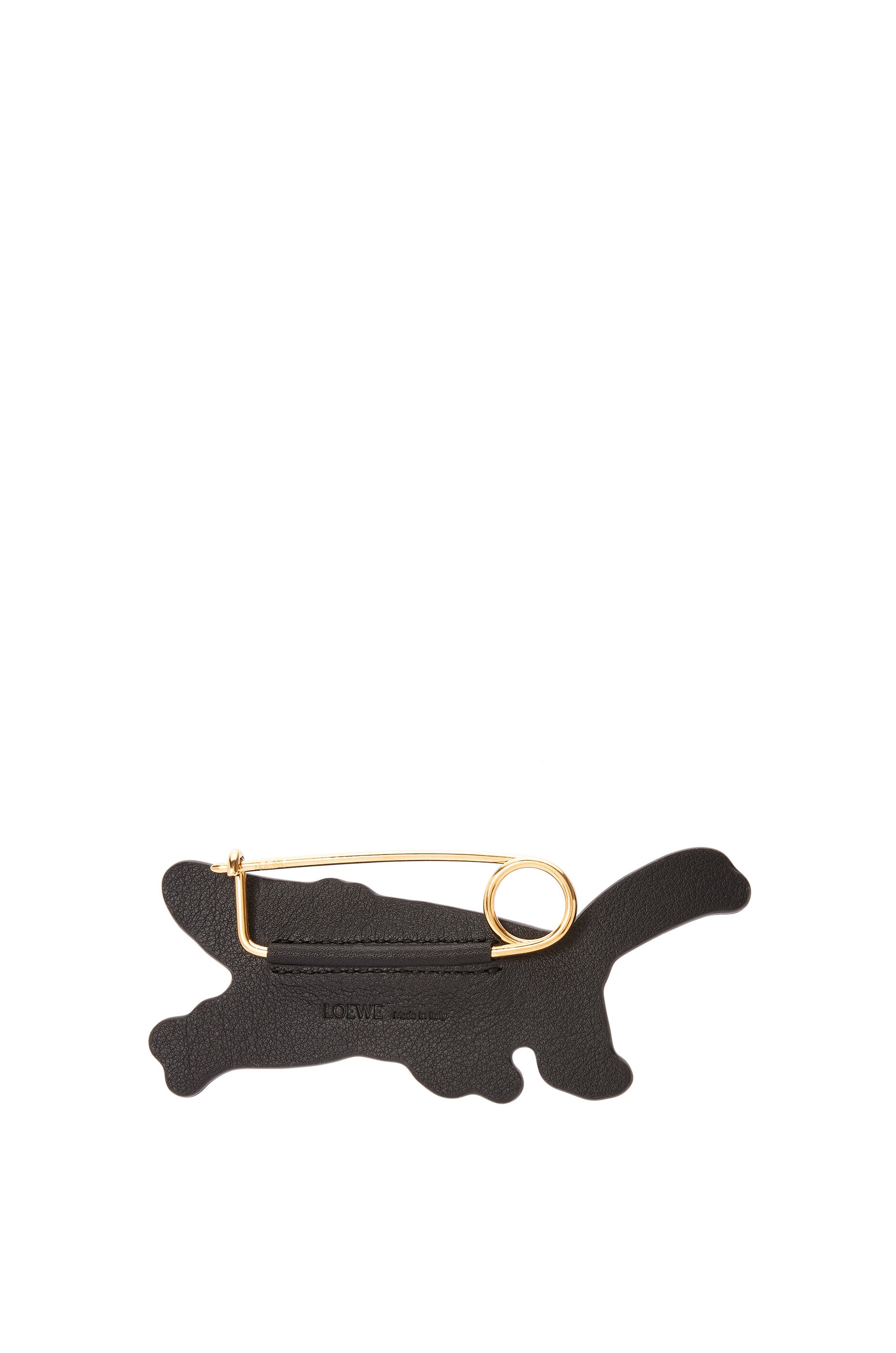 Grasshopper pin charm in calfskin and metal - 3