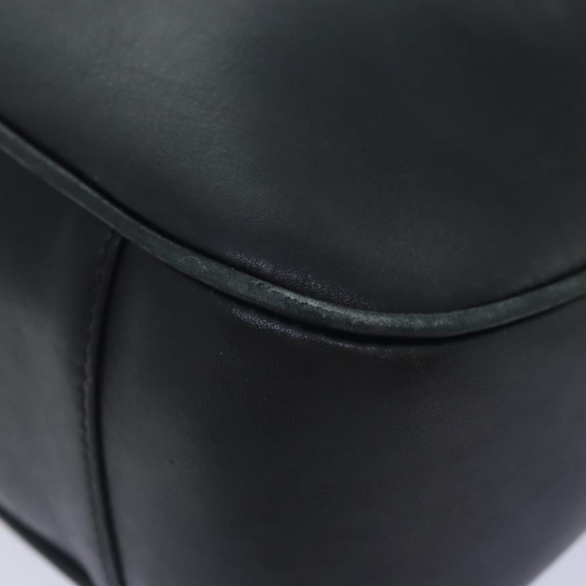 GUCCI Bamboo Hand Bag Leather Black Gold 001 1638 001 1638 - 8