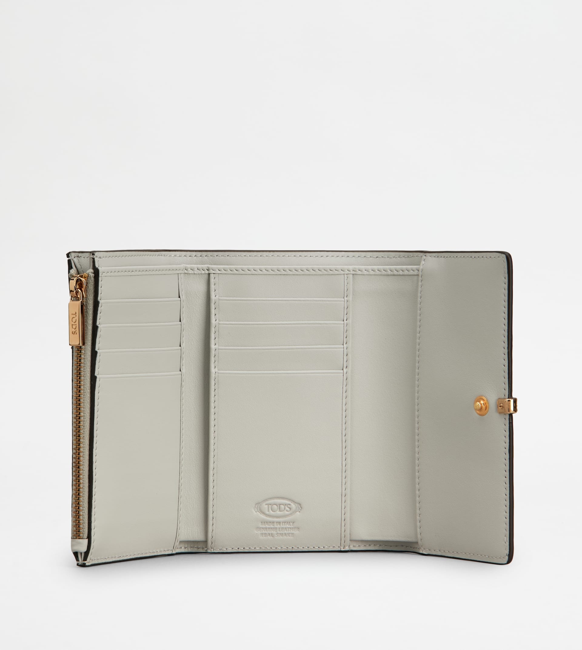 WALLET IN REPTILE - GREY - 4