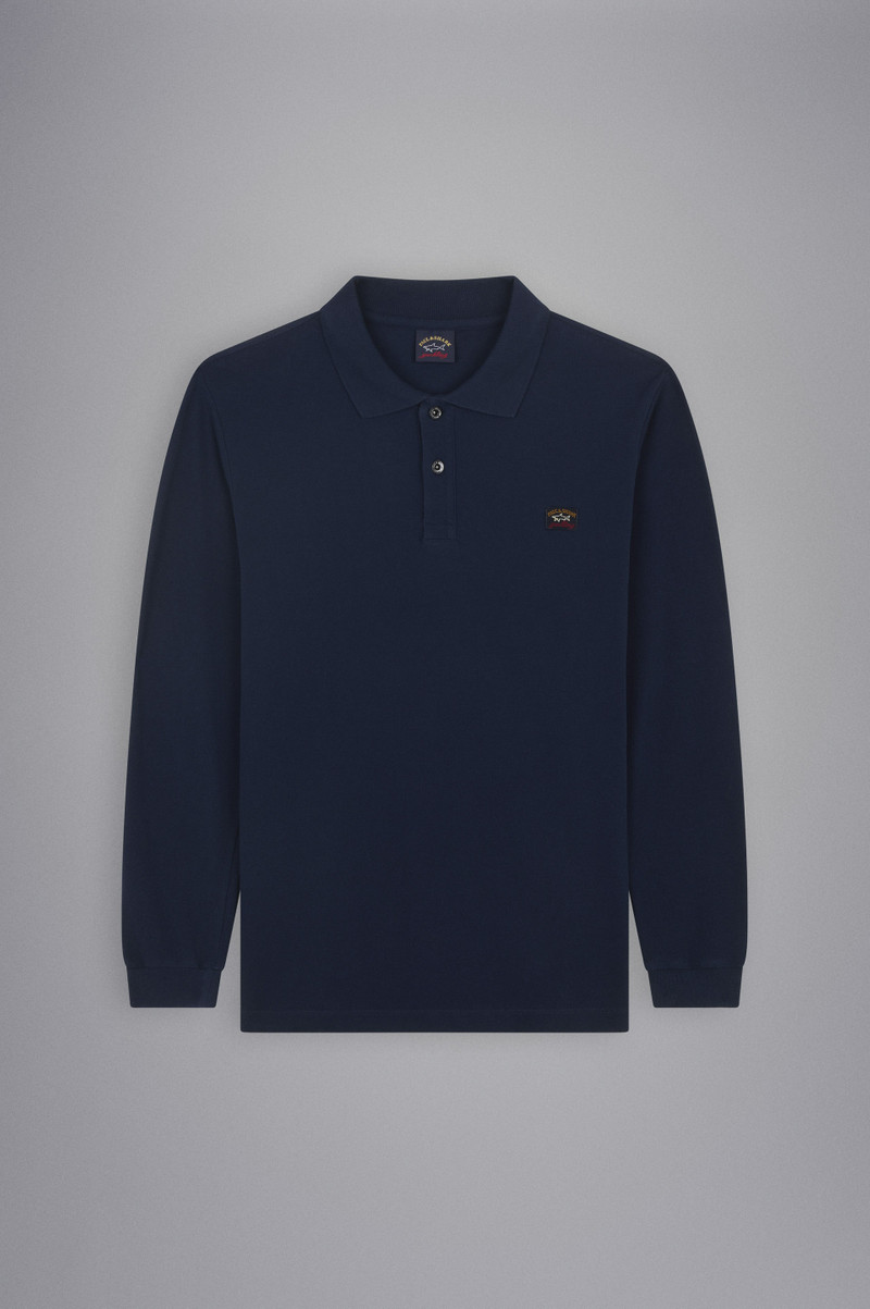 COTTON PIQUÉ POLO SHIRT WITH ICONIC BADGE 1