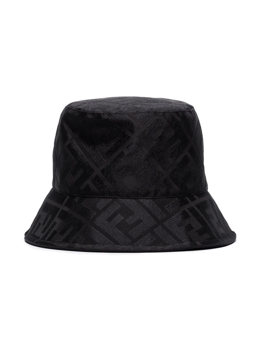 jacquard FF-logo embroidered bucket hat - 3