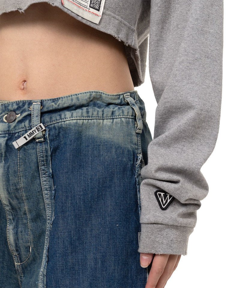 Embellished Cropped Long Sleeve T-shirt 22