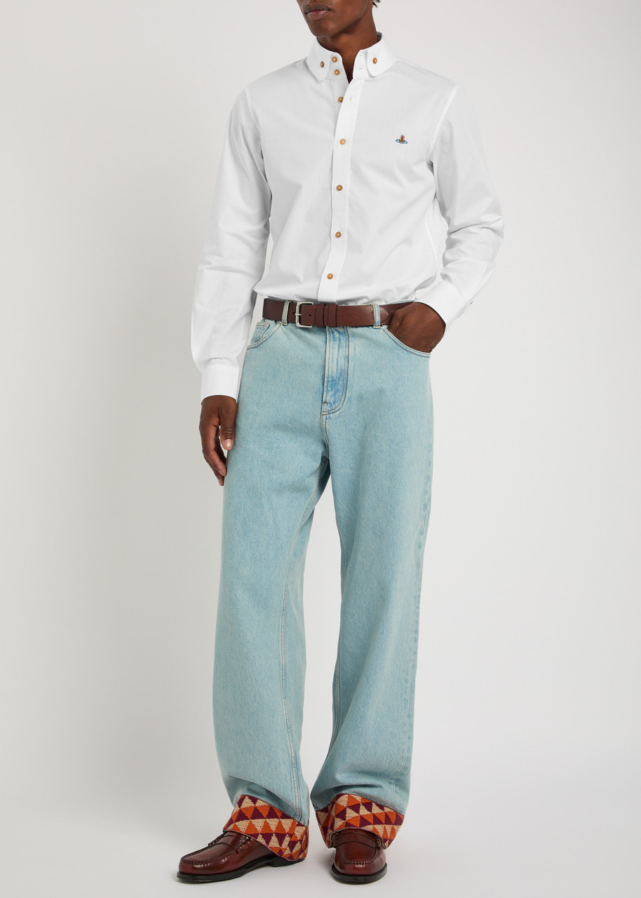 Vivienne Westwood Krall Logo-embroidered Cotton Shirt - 4