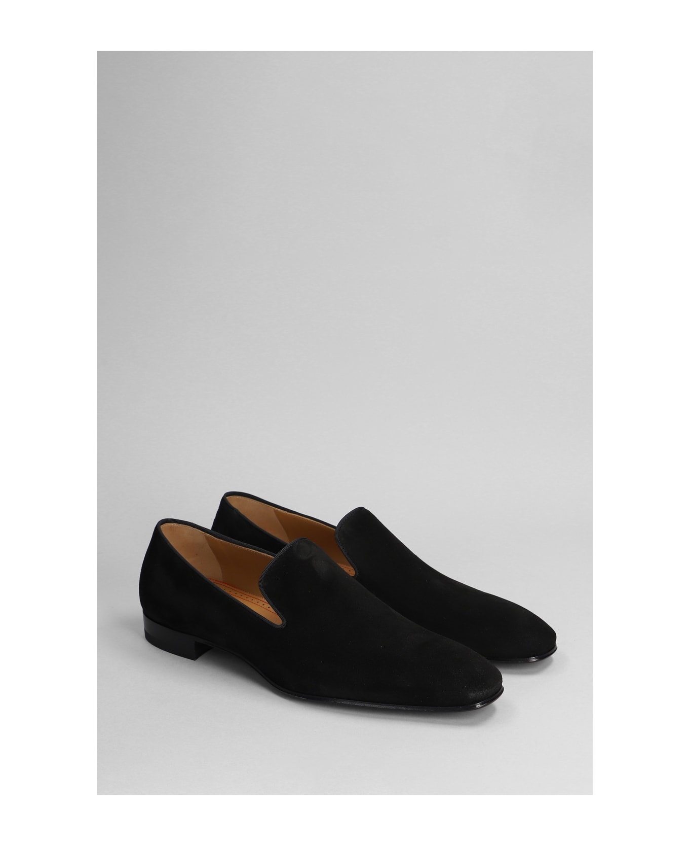 Dandelion Flat Loafers In Black Suede - 2