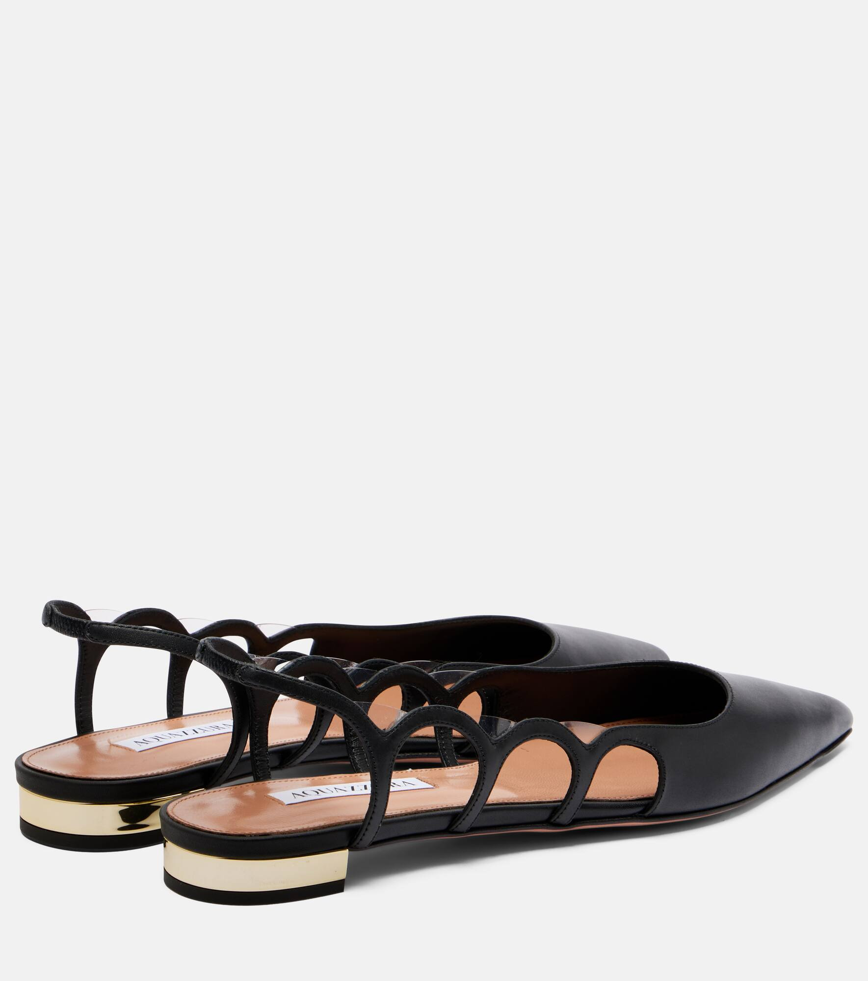 Endless Love leather slingback flats - 2