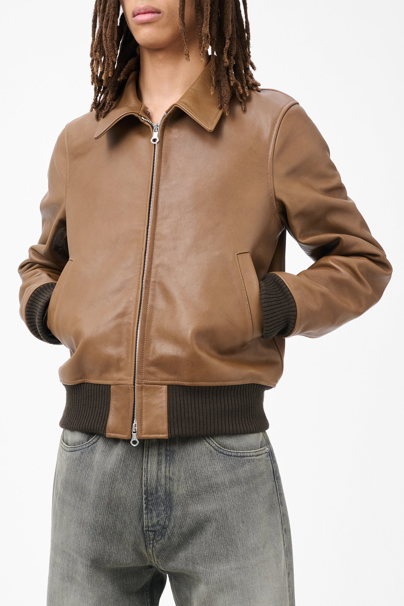 Pharos Bomber Smoky Quartz Goat Skin - 4