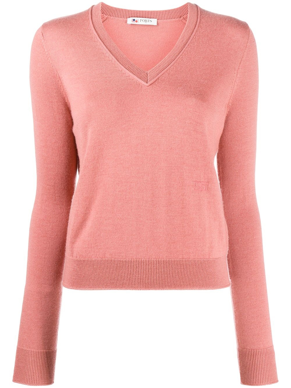 v-neck cashmere jumper - 1