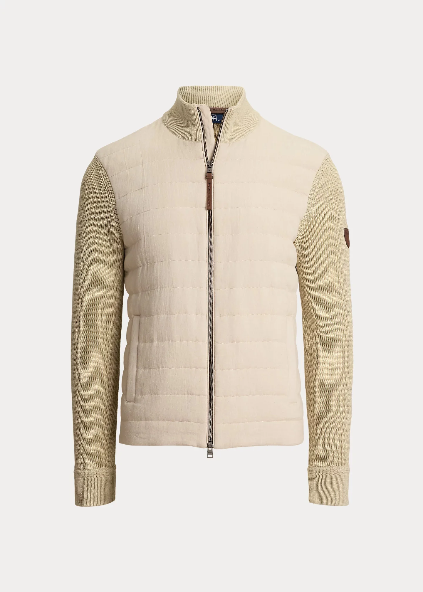 Hybrid Linen Full-Zip Sweater - 1