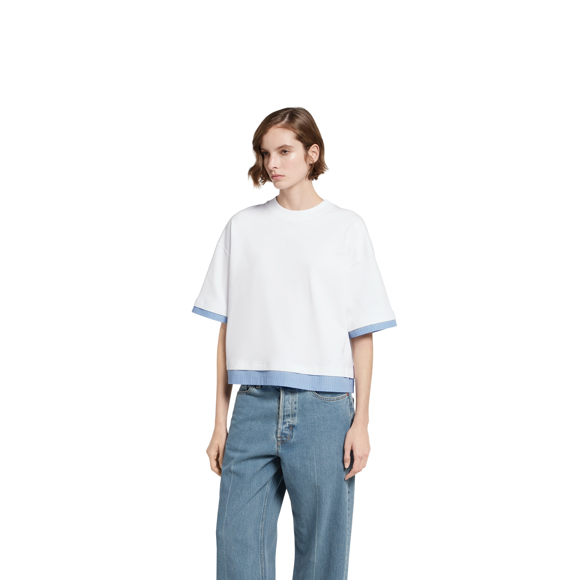 Soft jersey T-shirt with embroidery - 3