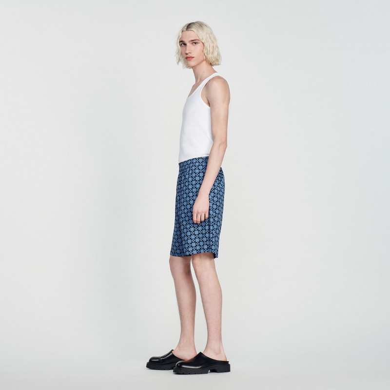 Square Cross printed shorts 7