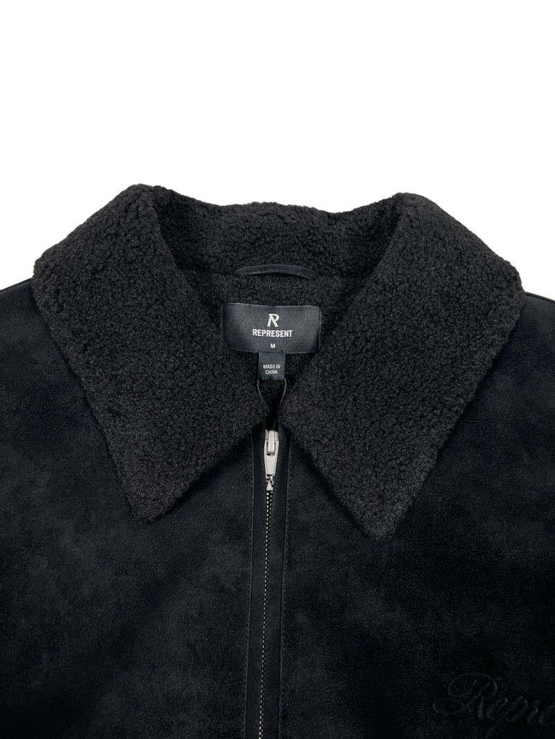 REPRESENT Represent Shearling-collar Zip-front Jacket outlook