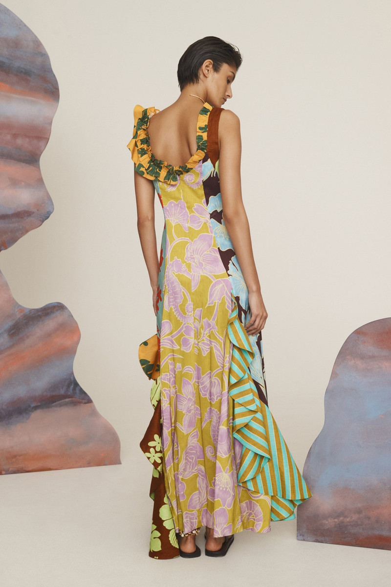 Poppy Spliced Midi Dress 5