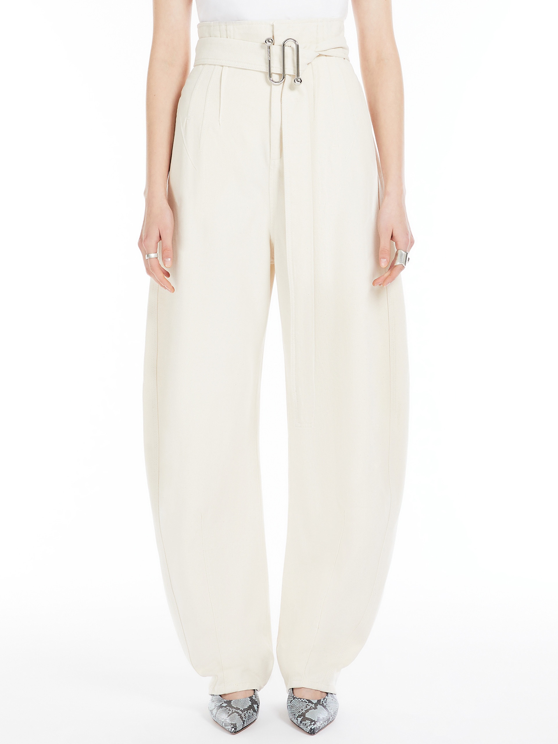 パンツ Sportmax GLAUCO WIDE DENIM TROUSERS Sportmax GLAUCO Wide denim trousers | REVERSIBLE