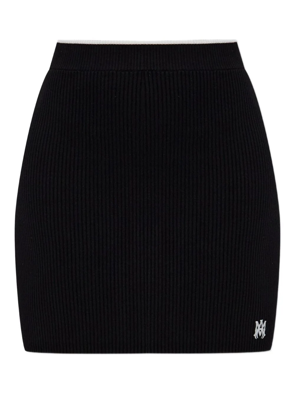 ribbed mini skirt - 1