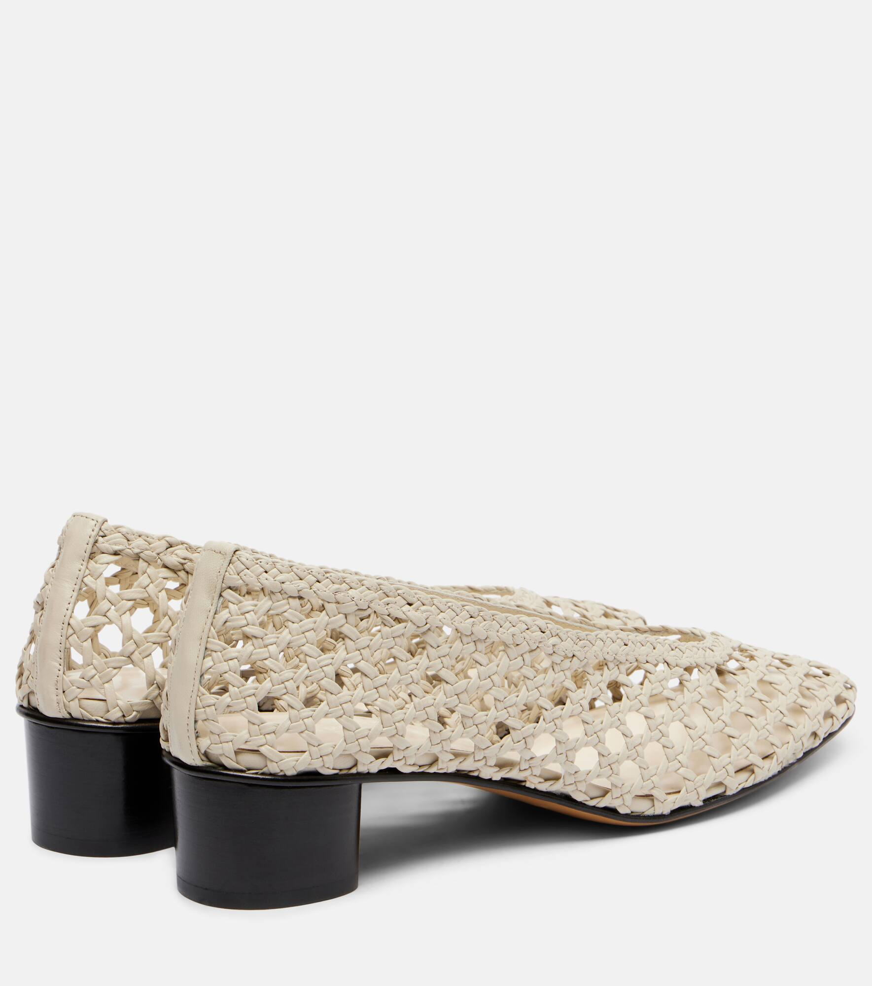 40 woven leather pumps - 2
