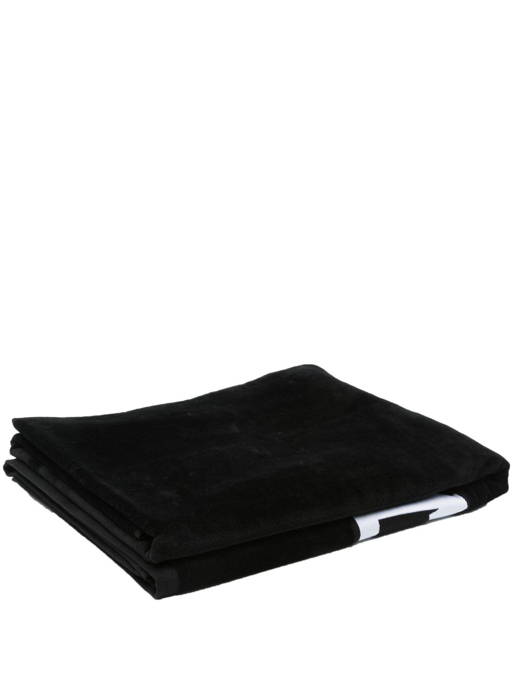 logo-jacquard beach towel - 1