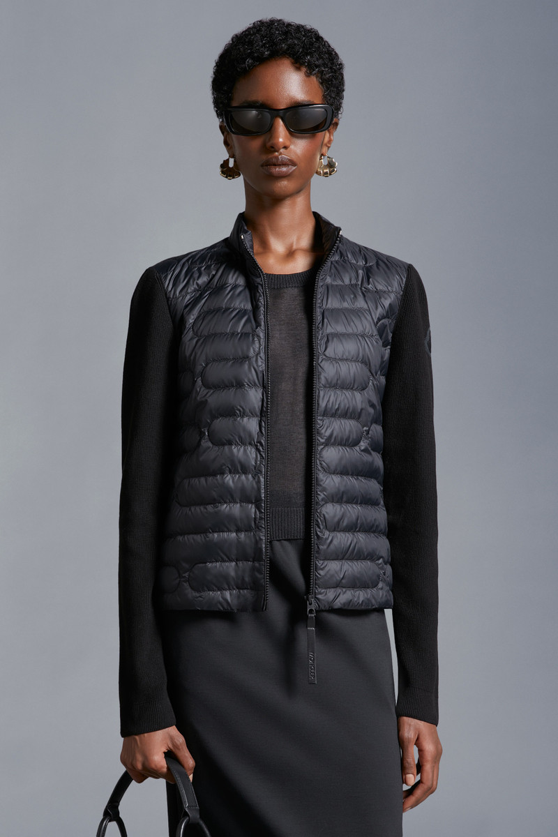 Moncler Padded Cotton Zip-Up Cardigan outlook