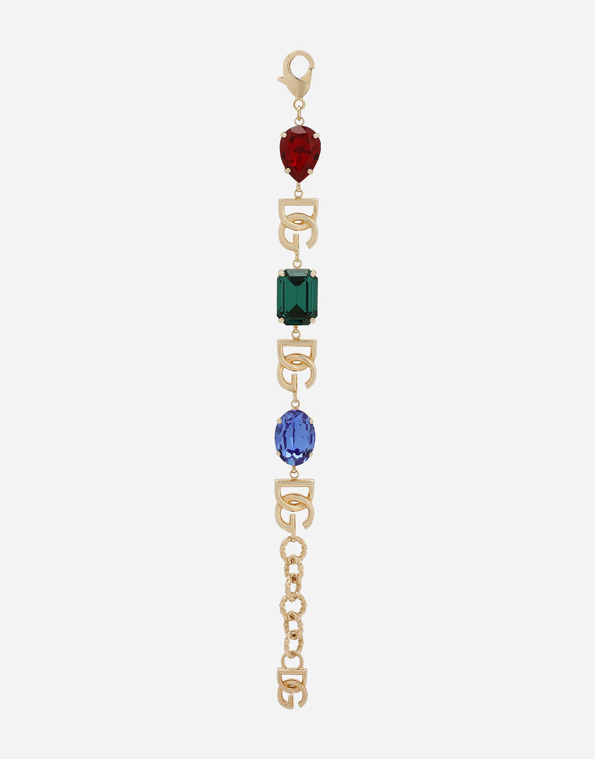 Bracelet with DG logo and multi-colored rhinestones - 2