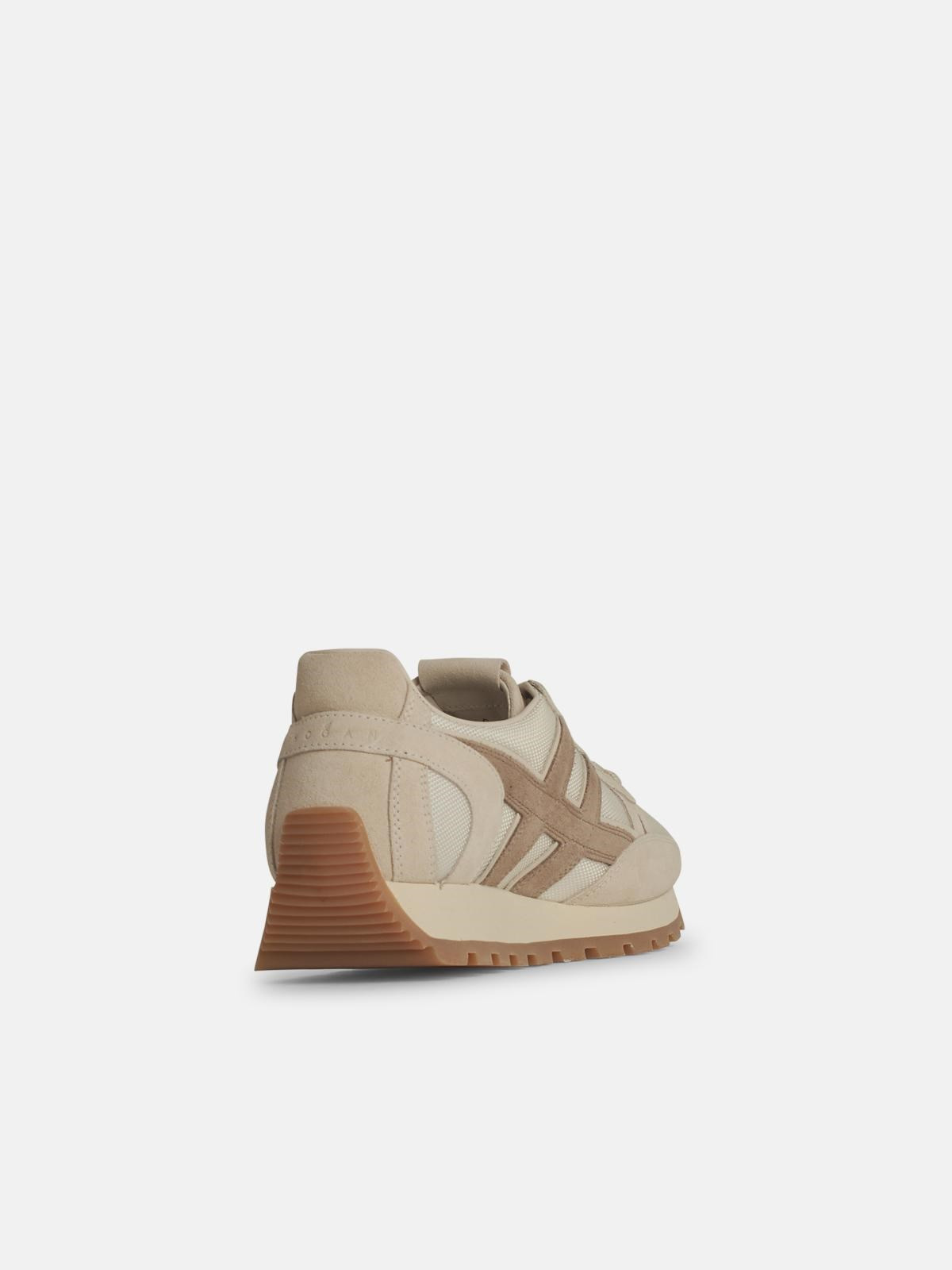 'H672' WHITE FABRIC SNEAKERS - 3