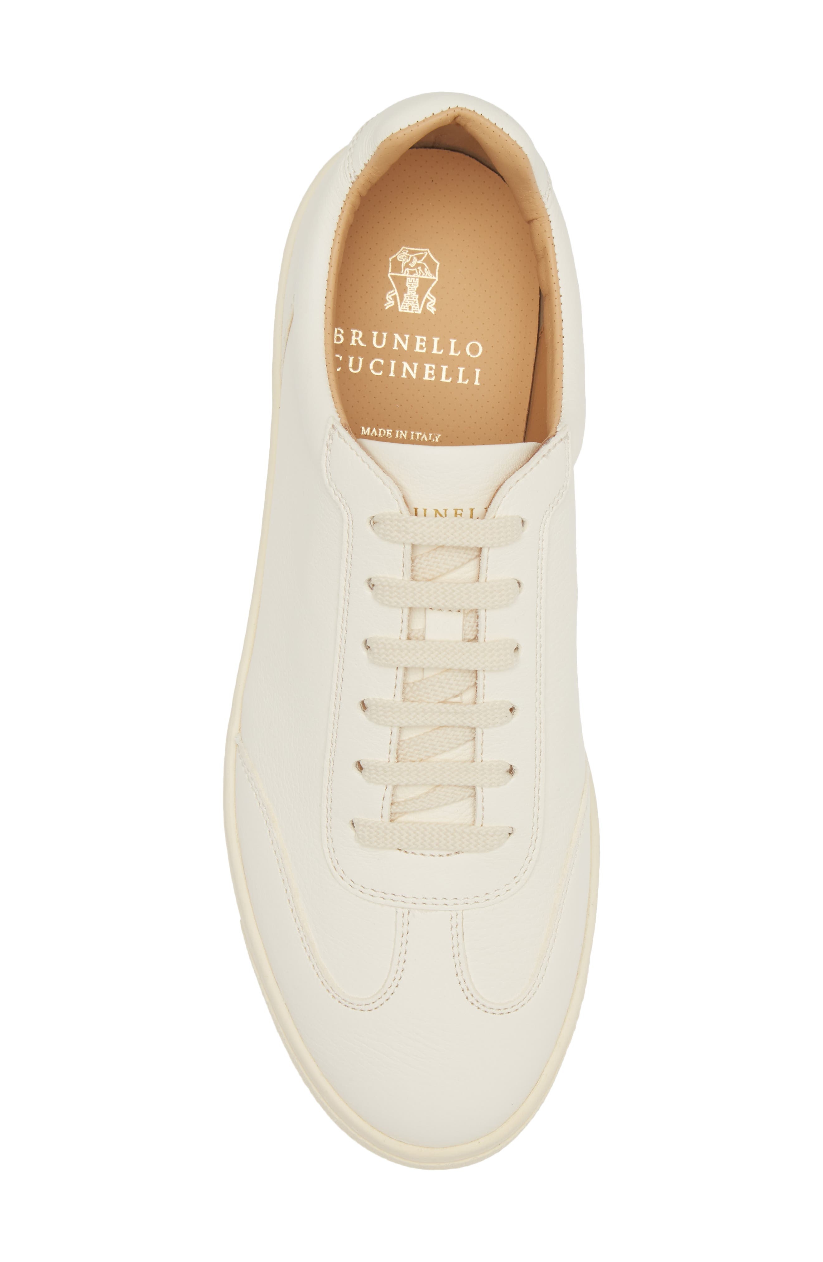Deerskin Leather Low Top Sneaker - 5