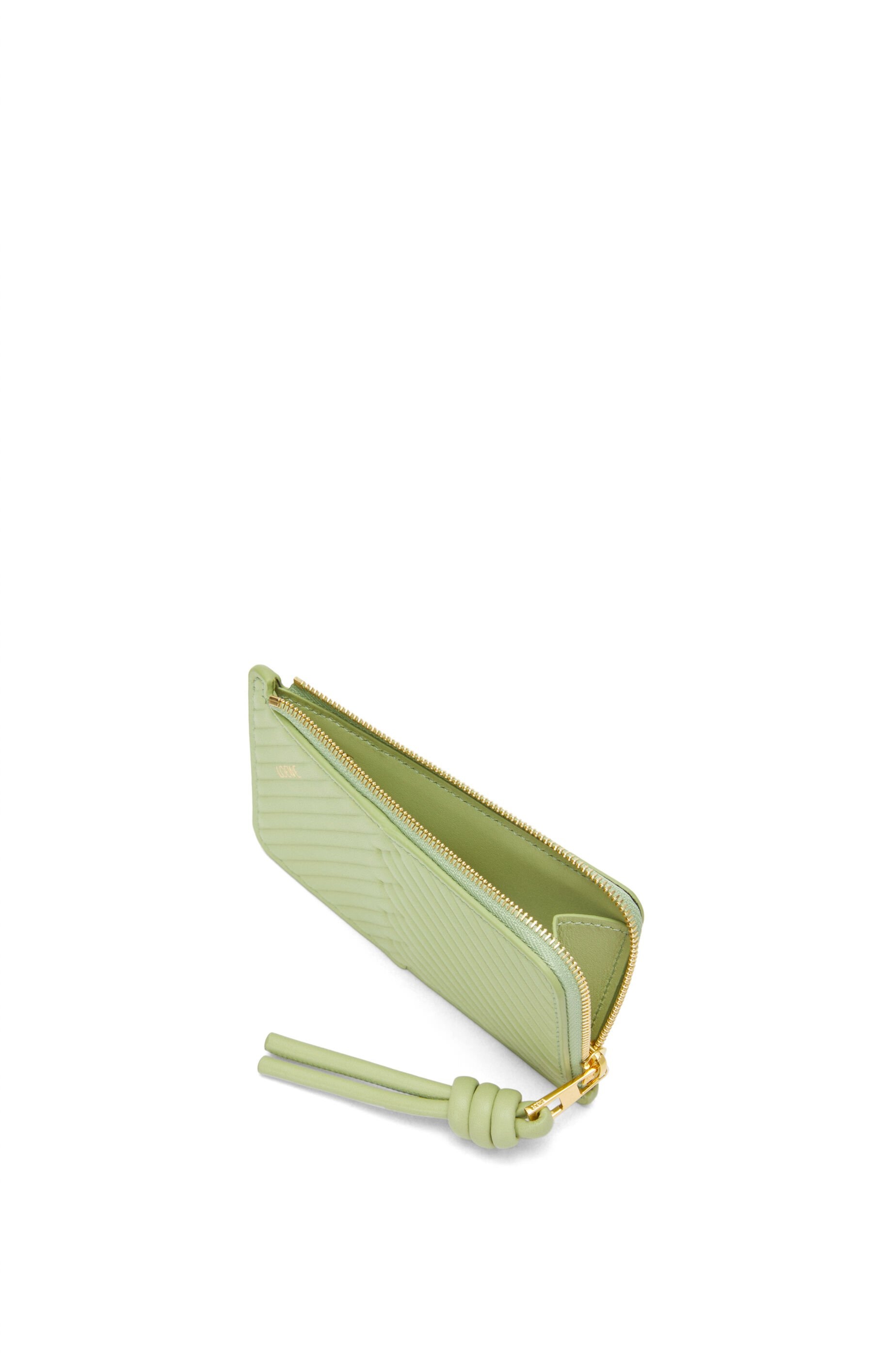 Knot coin cardholder in shiny nappa calfskin - 3