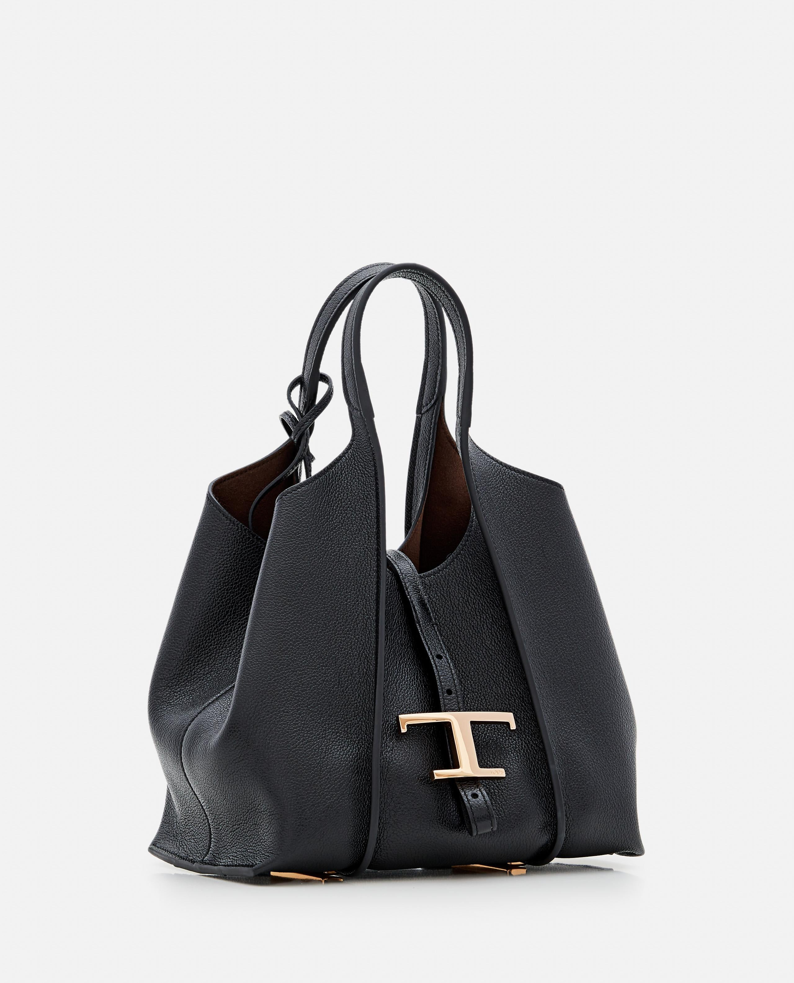 T TIMELESS MINI LEATHER SHOPPING BAG - 3