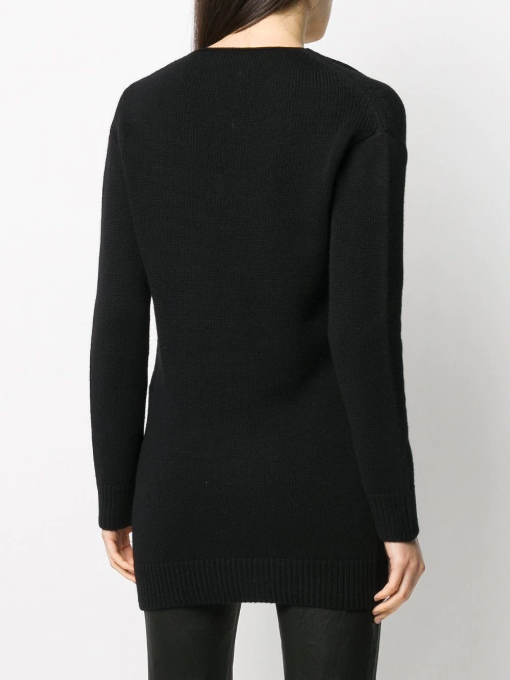 V-neck cashmere jumper - 3