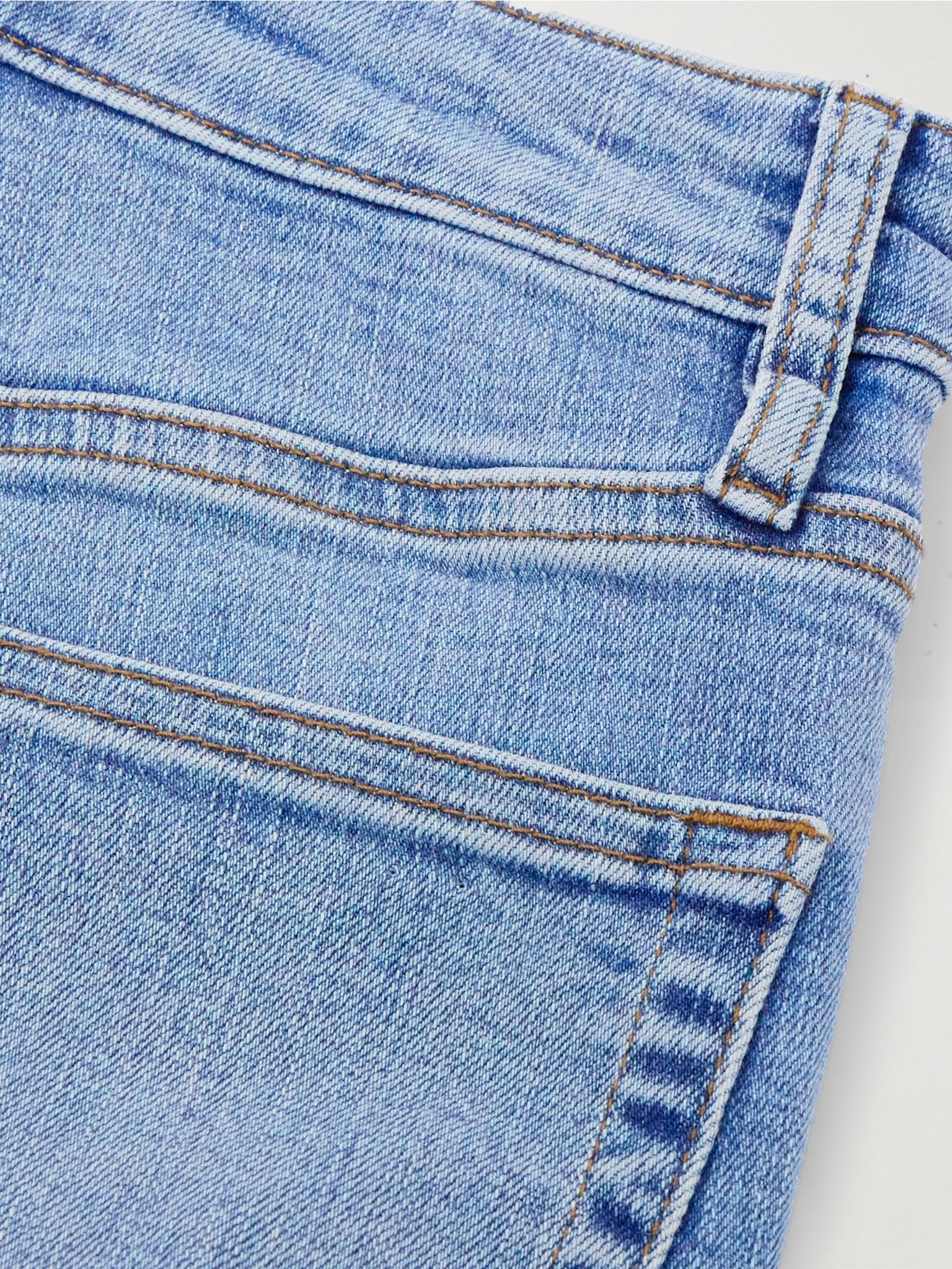 The Pencil cropped high-rise skinny jeans Light denim - 6