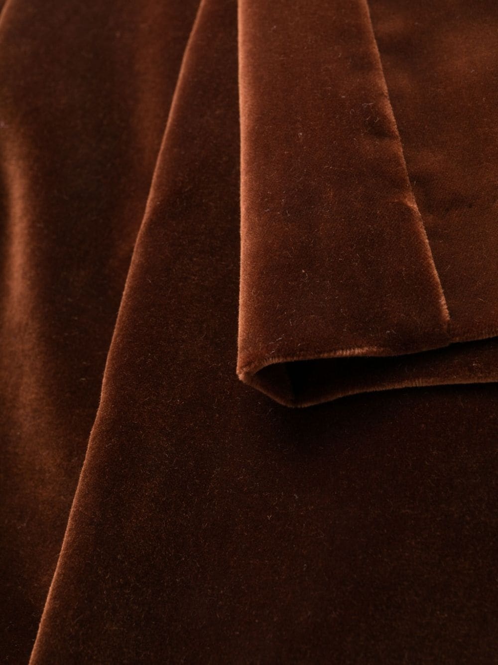 mid-rise velvet flared trousers - 7