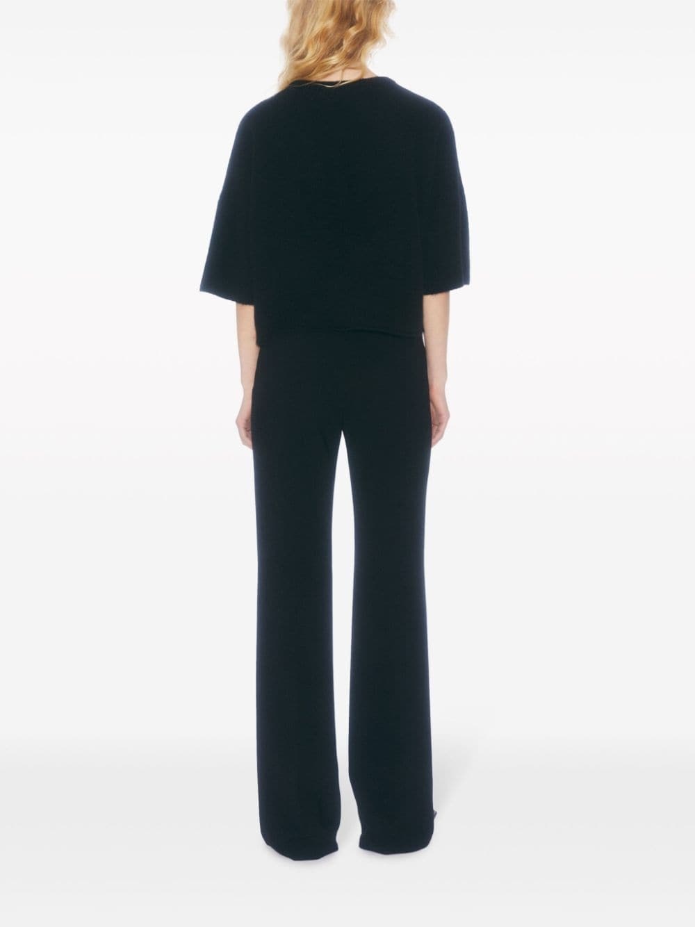 knitted wide-sleeve T-shirt - 3