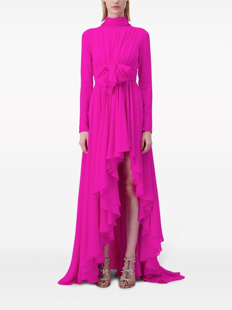GIAMBATTISTA VALLI asymmetric draped silk-jersey gown outlook
