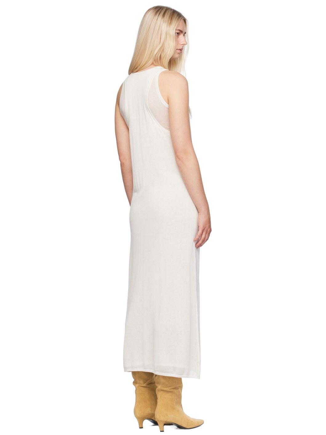 Off-White Layered Maxi Dress - 3