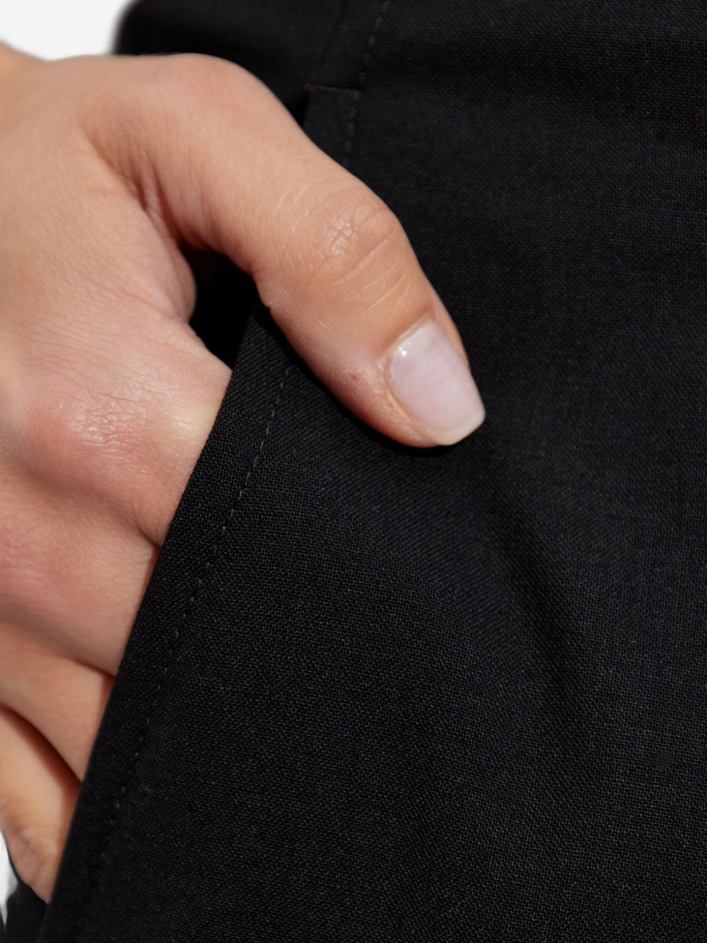 virgin wool-blend straight-leg trousers - 5