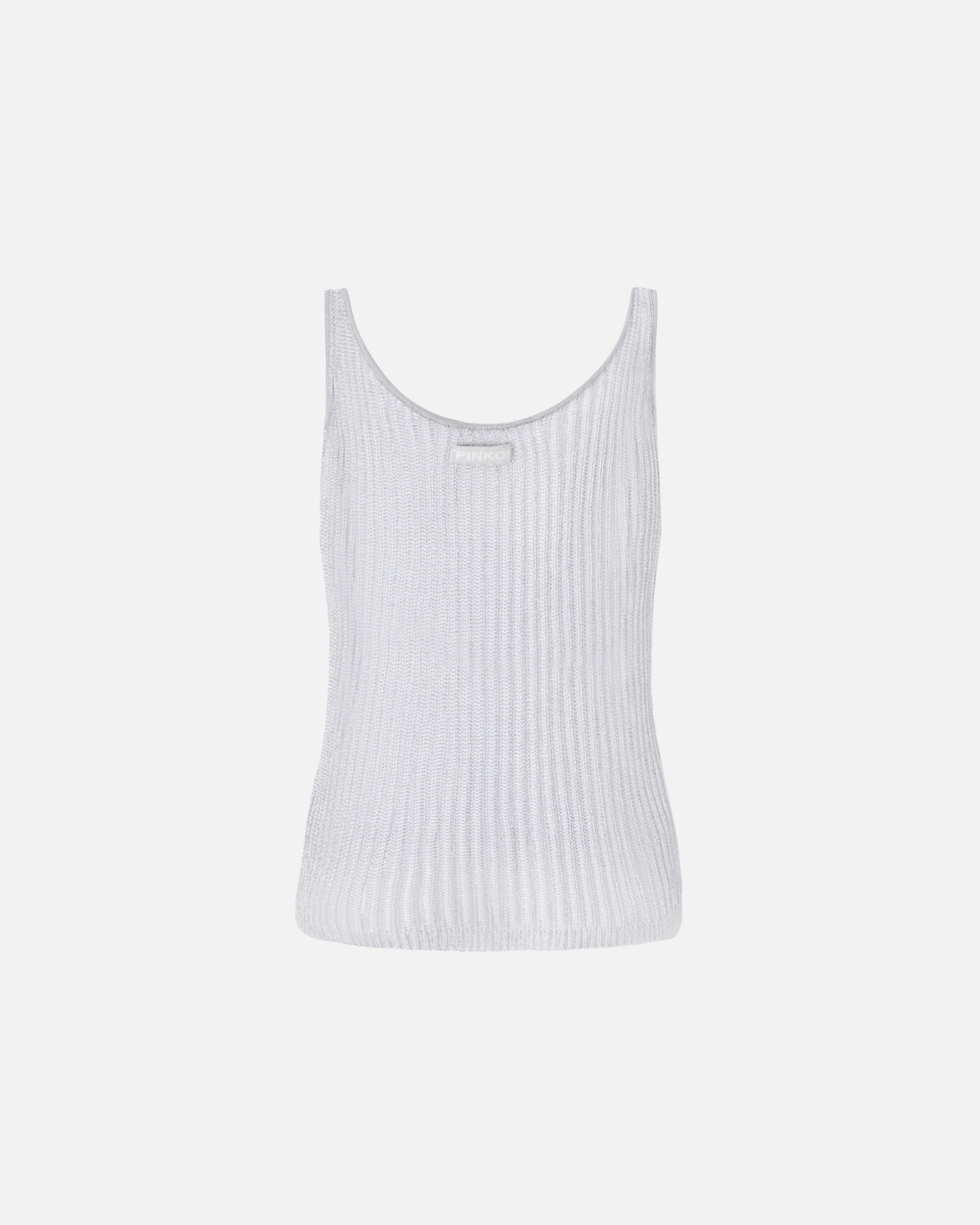 TRANSPARENT KNITTED TANK TOP - 6