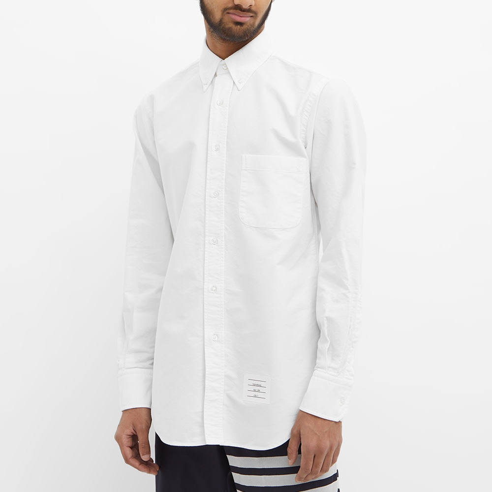 Thom Browne Grosgrain Placket Oxford Shirt - 4