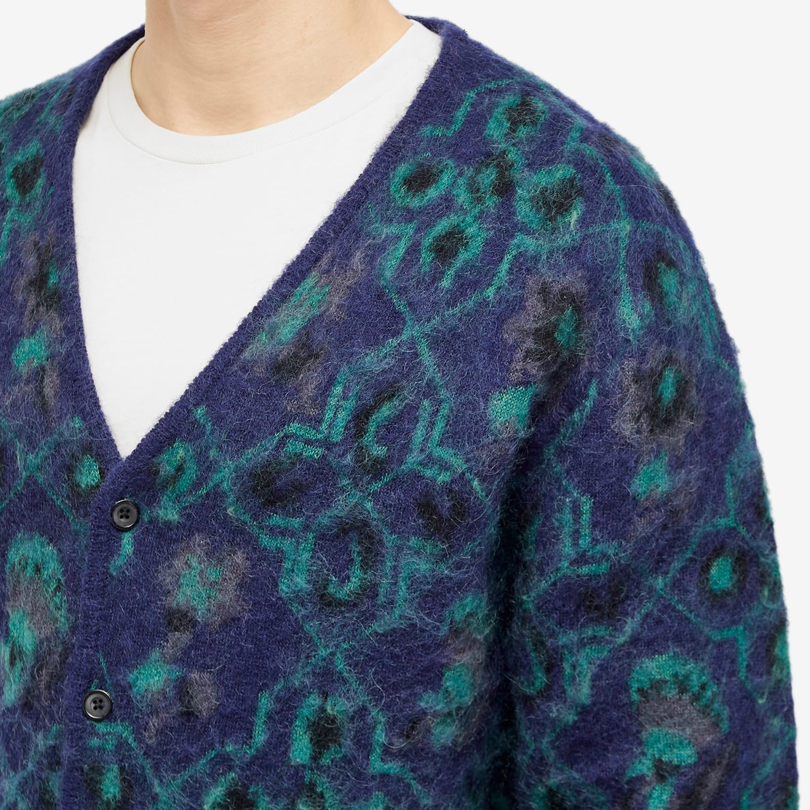 Beams Plus Botanical Pattern Cardigan - 5