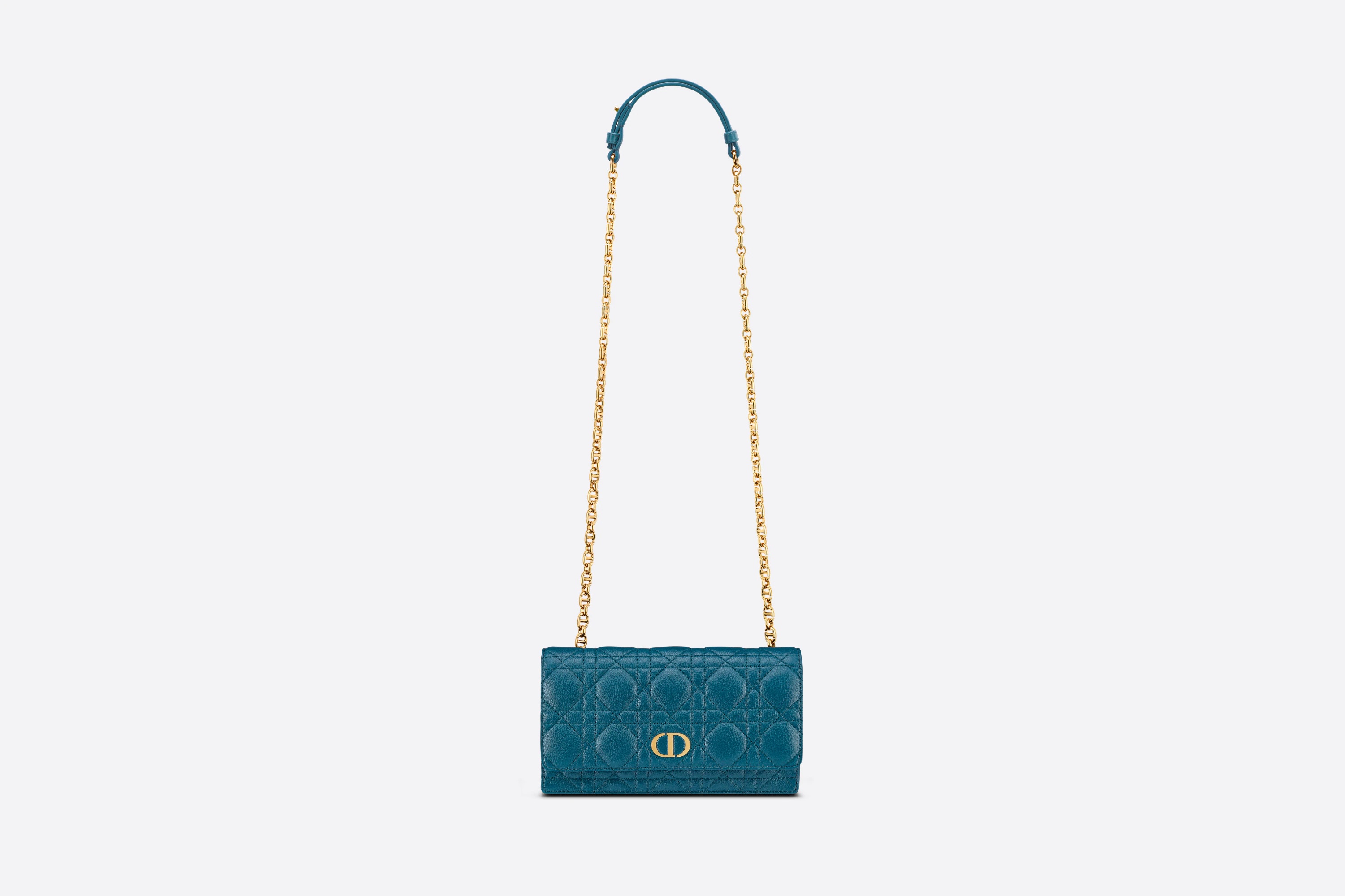 Dior Caro Belt Pouch with Chain - 4