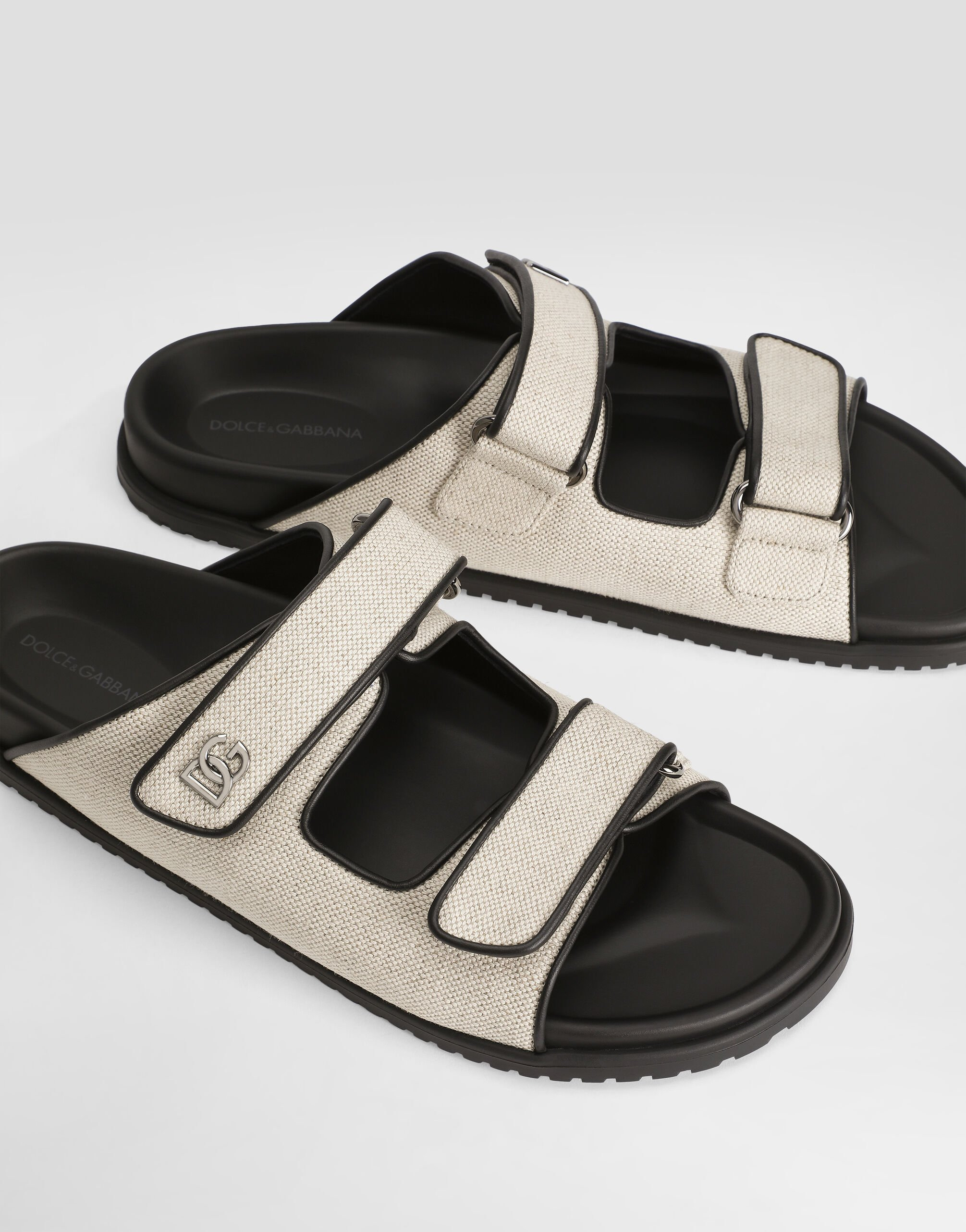 Salt&pepper fabric sandal - 4