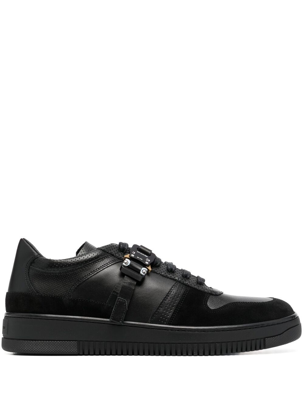 buckle-fastening low-top sneakers - 1