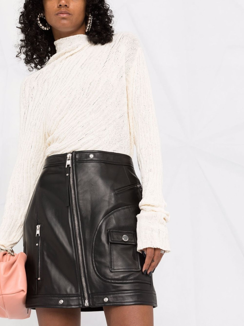 zip-up biker skirt 5