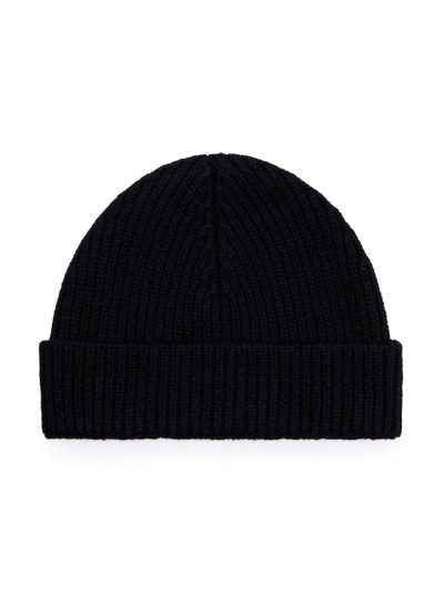 AMI Paris logo-embroidered ribbed-knit beanie outlook