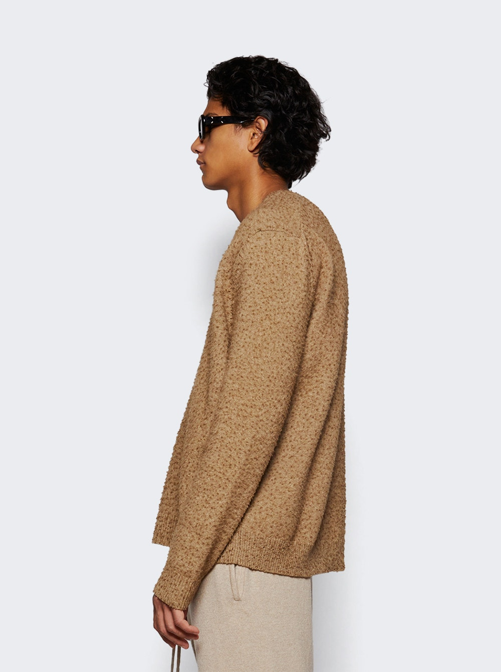 V- Neck Sweater Walnut - 4