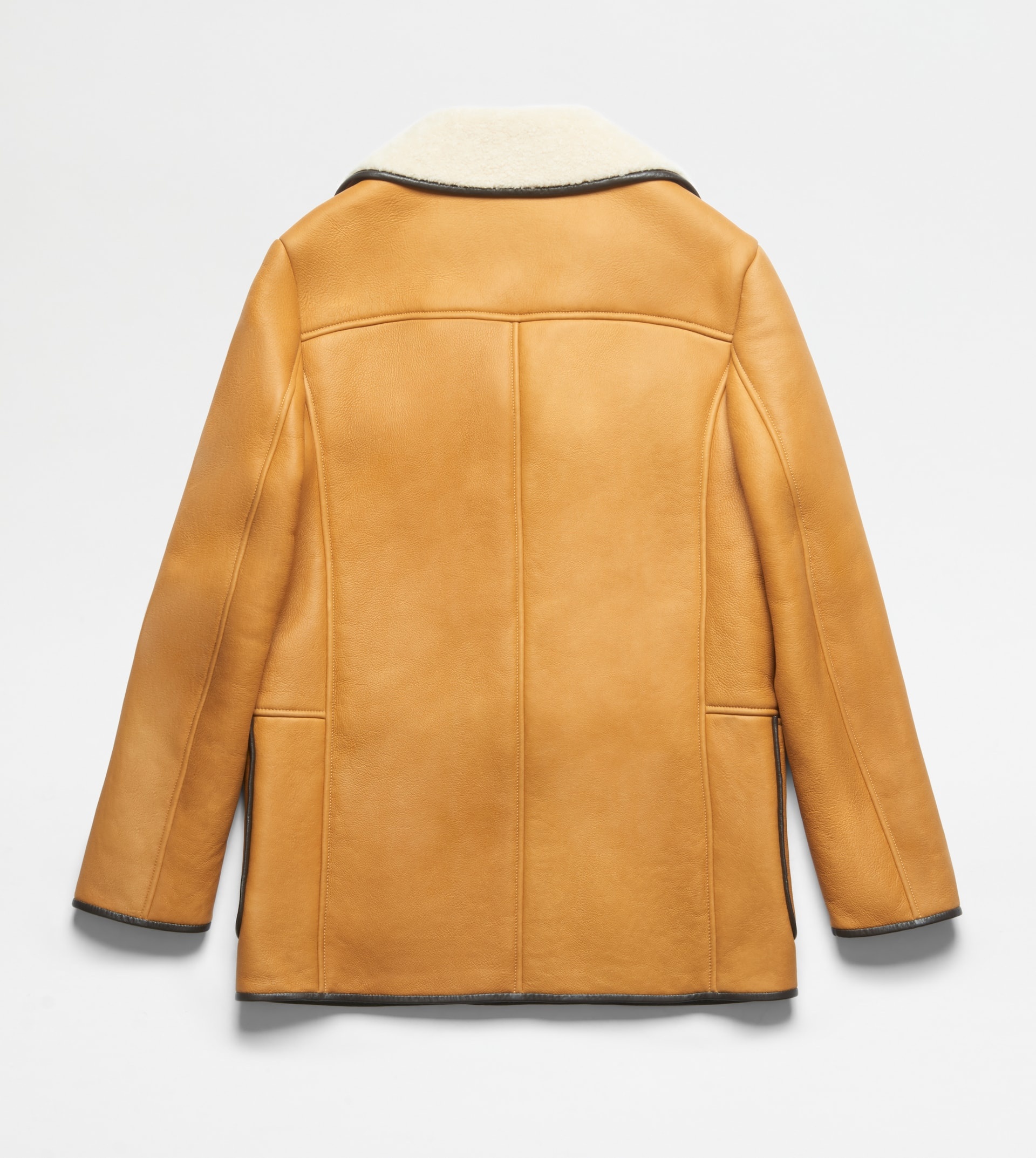 PEACOAT IN SUEDE - BEIGE, BROWN, BLACK - 4