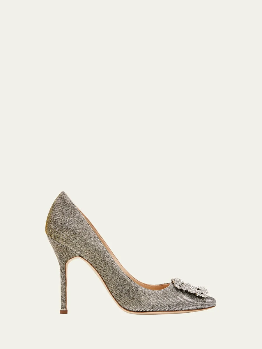 Hangisi 105mm Metallic Buckle Pumps - 1