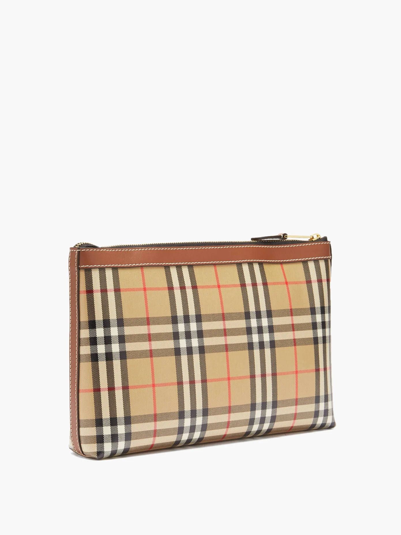 Duncan Vintage-check canvas pouch - 4